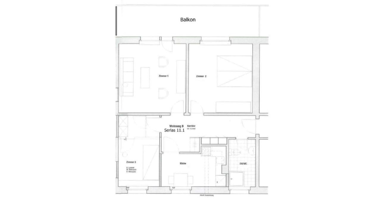 70M2 Mit Seeblick, Balkon, Serlas, Parkplatz - S11,1 São Moritz Exterior foto